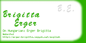 brigitta erger business card
